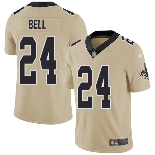 Men New Orleans Saints Limited Gold Vonn Bell Jersey NFL Football 24 Inverted Legend Jersey
